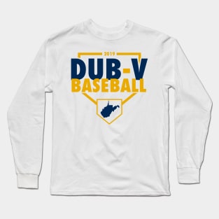 Dub V Baseball (White Background) Long Sleeve T-Shirt